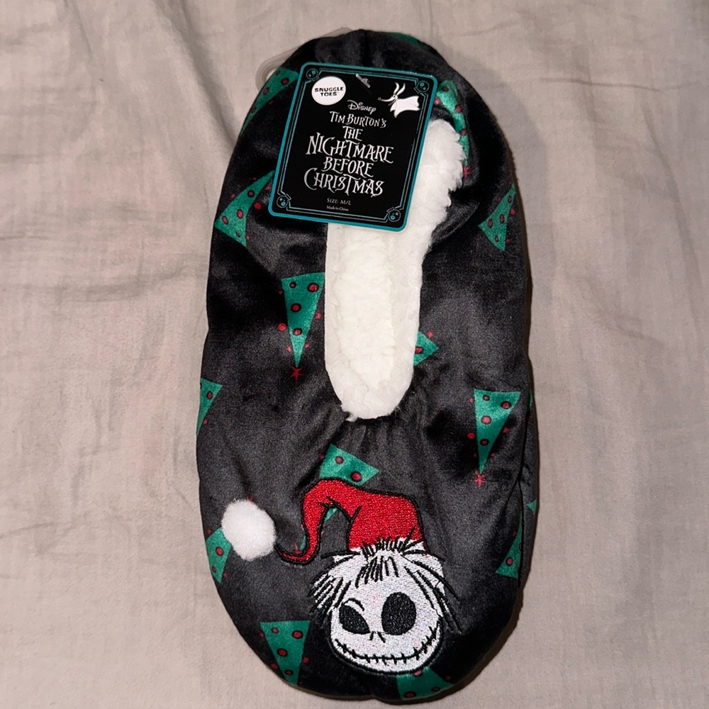 Snuggle Toes Tim Burton’s Nightmare Before Christmas Jack Skellington Slippers